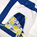komplet indigo ruksaka i vreće za posteljinu