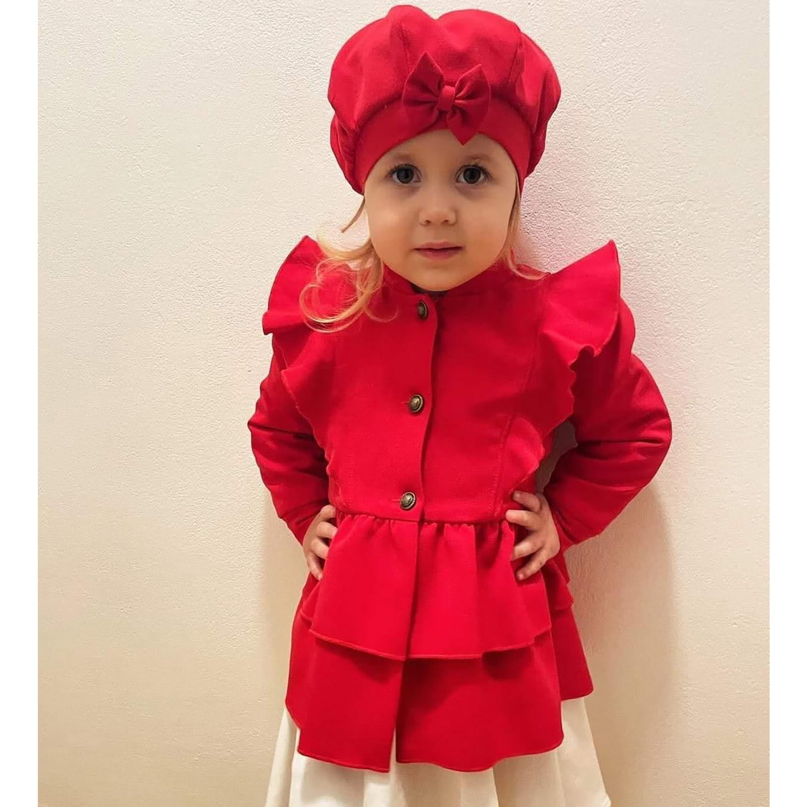 kapica i ana crvena jaknica u kompletu za djevojčice
