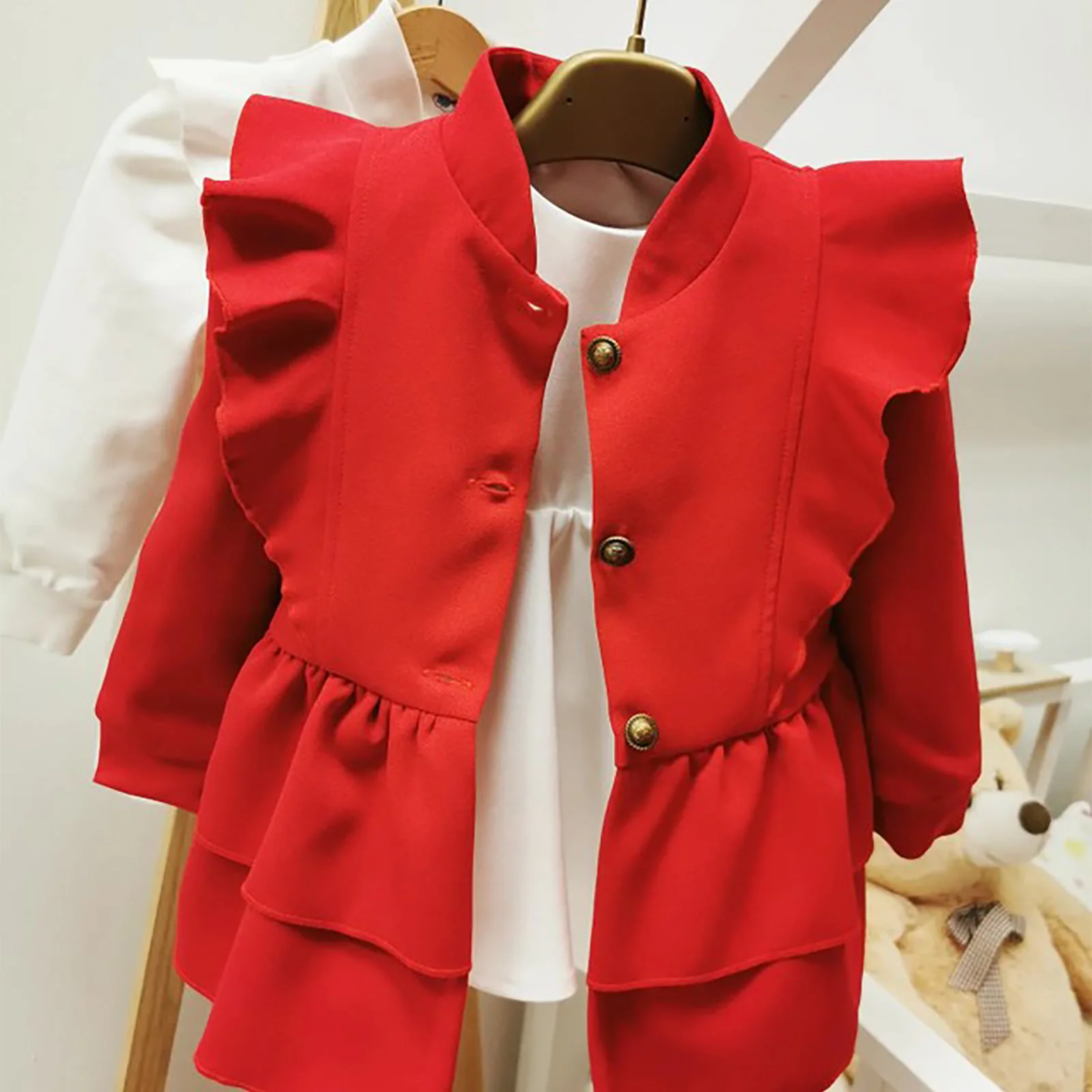 ana crvena jaknica za djevojčice