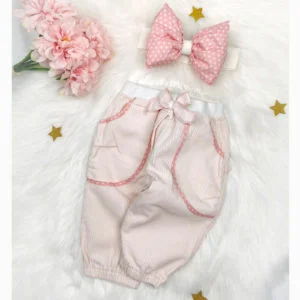 roze bagy hlače za bebe
