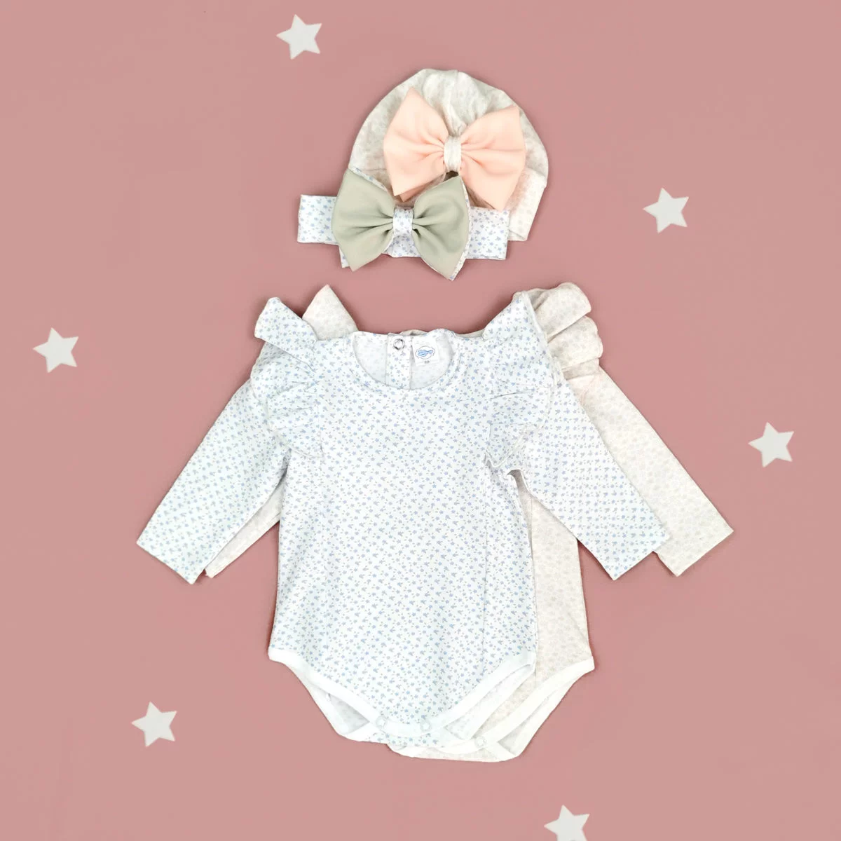 komplet za bebe bella daisy rozi i plavi
