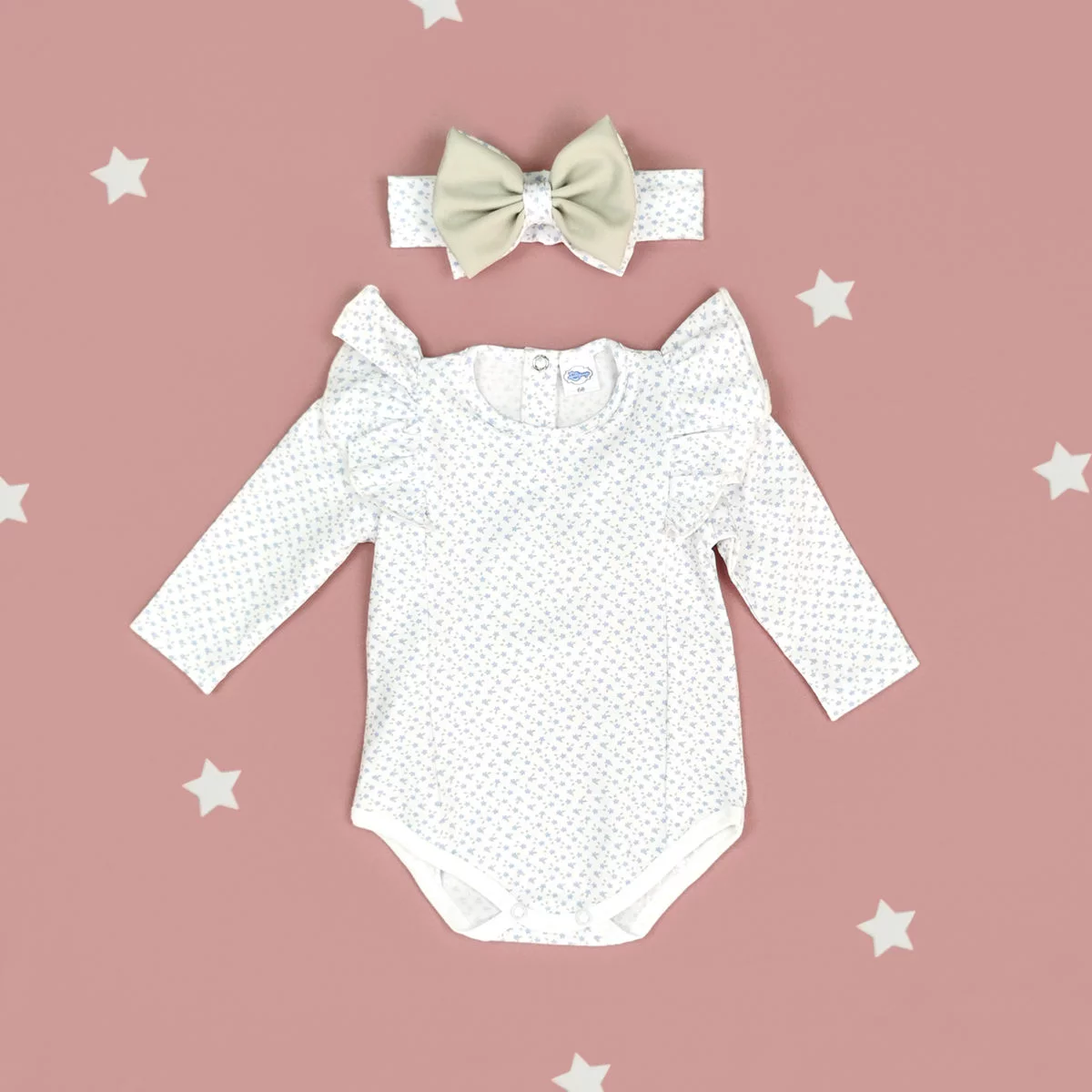 komplet za bebe bodi i trakica bella daisy