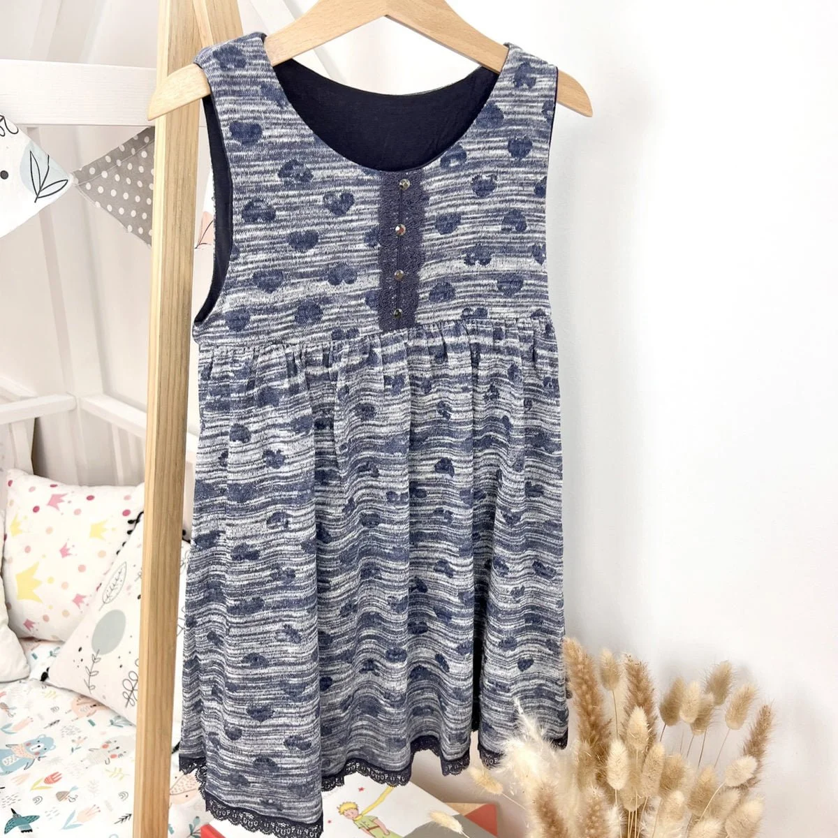 Blue heart dress