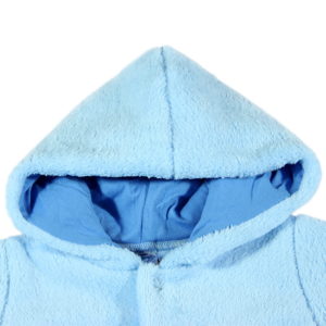 Podstavljena kapuljača plava za bebe