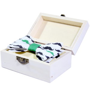 Green mustache dječja leptir mašna u poklon kutiji