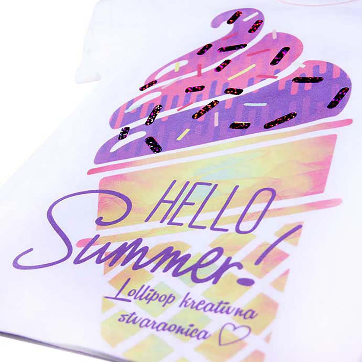 hello summer veliki sladač na majici