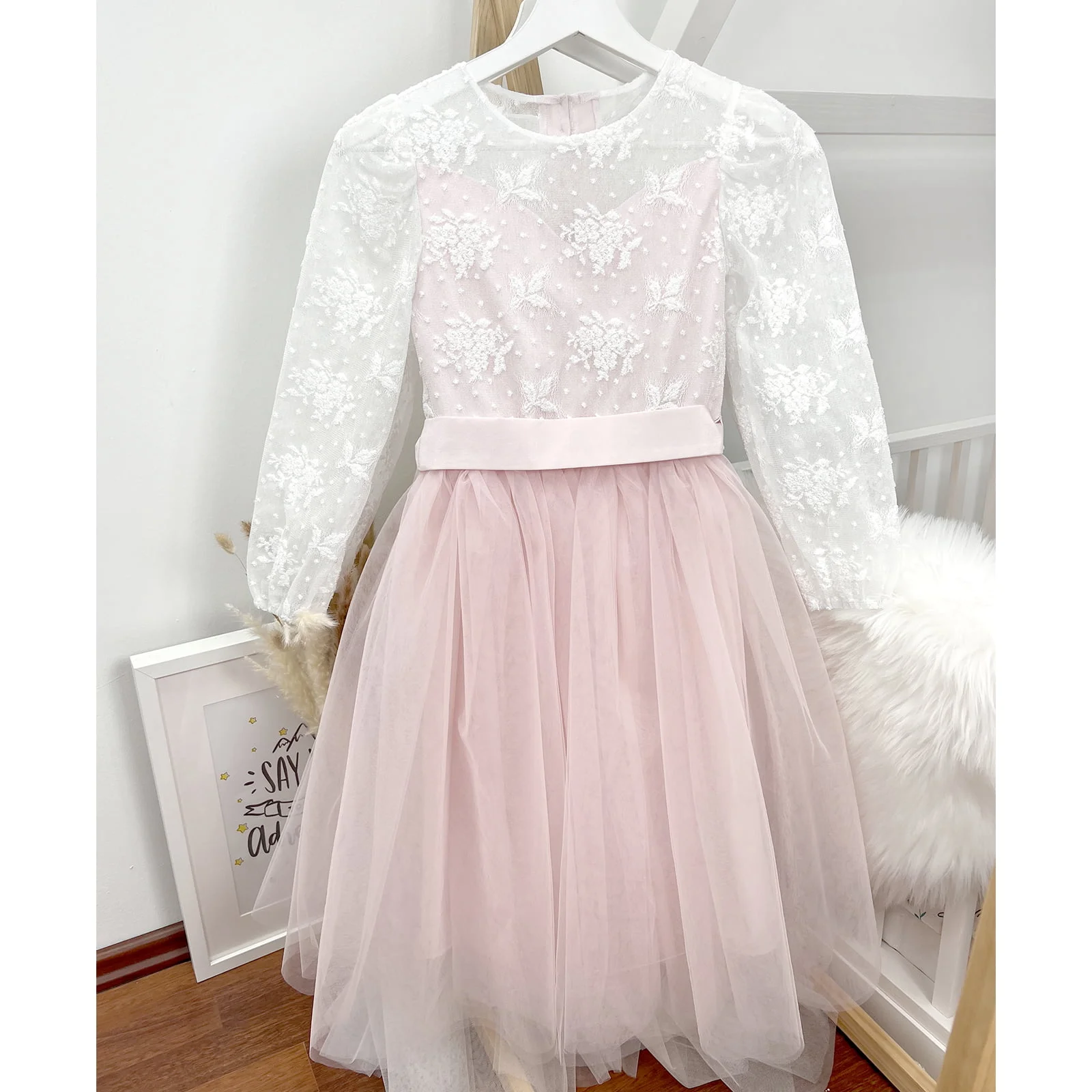rozo bijela haljina za djevojčice