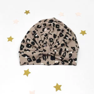 leopard turban kapa za bebe, djevojčice i mame