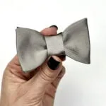 Silver bowtie