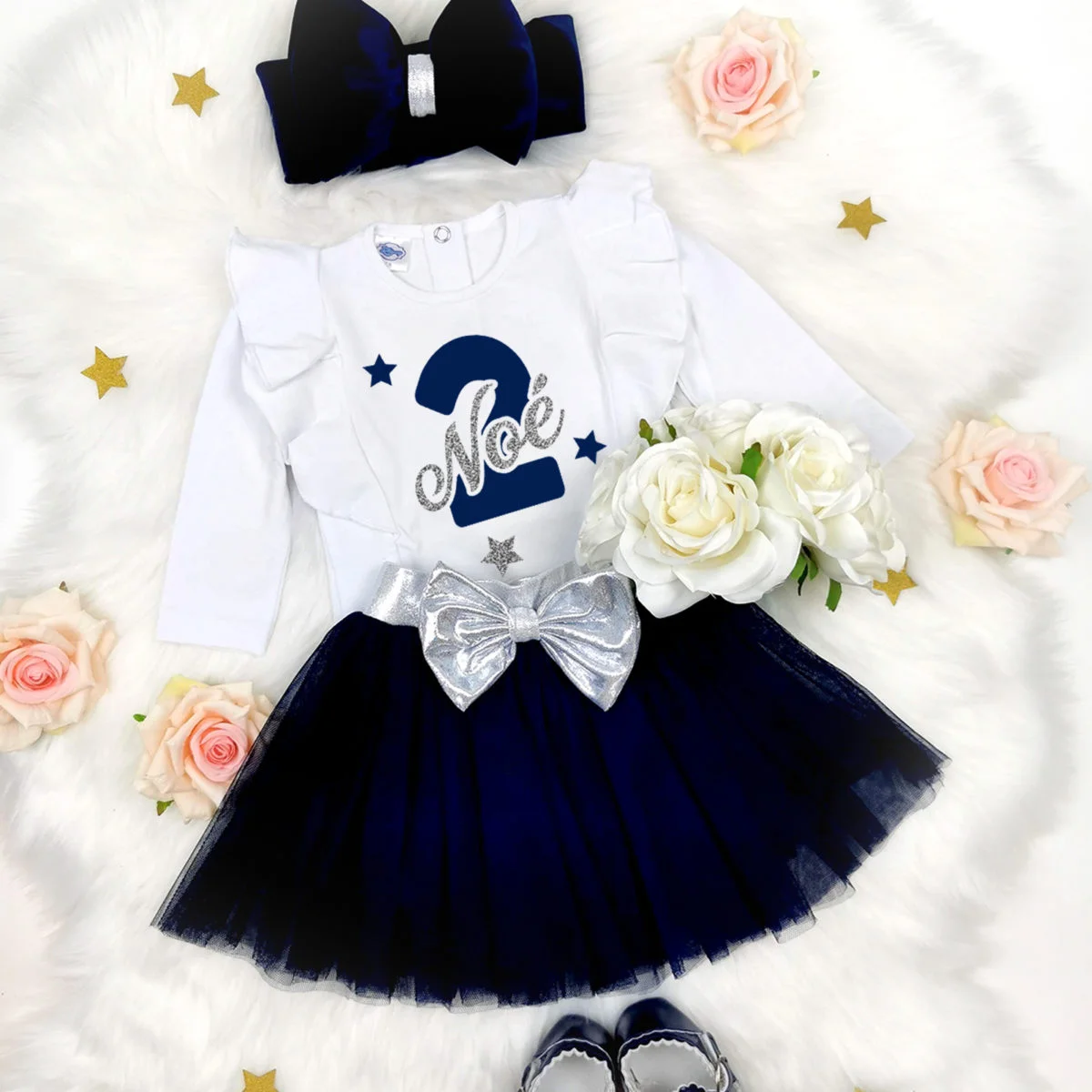 set za bebe s natpisom