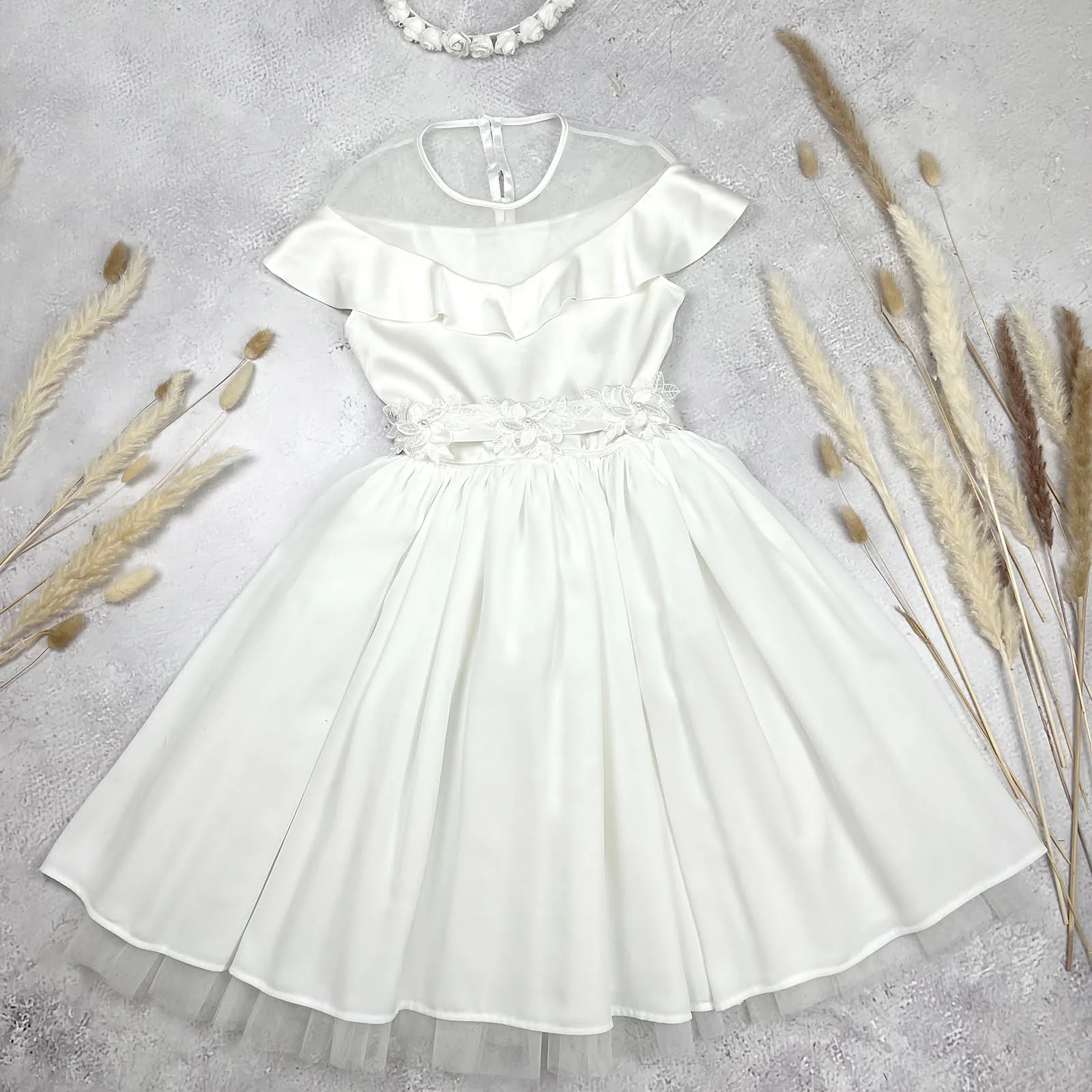 svečana bijela haljina za djevojčice