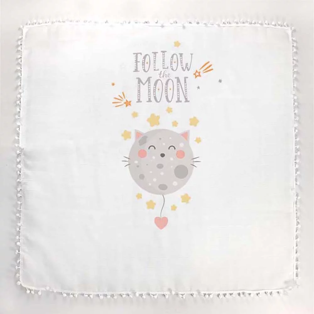 Bijela pom pom tetrica ljetni pokrivač za bebe