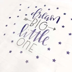 Dream big tetrica za bebe sa zvijezdicama