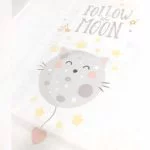 Follow the moon, nježna ilustracija unisex tetrice