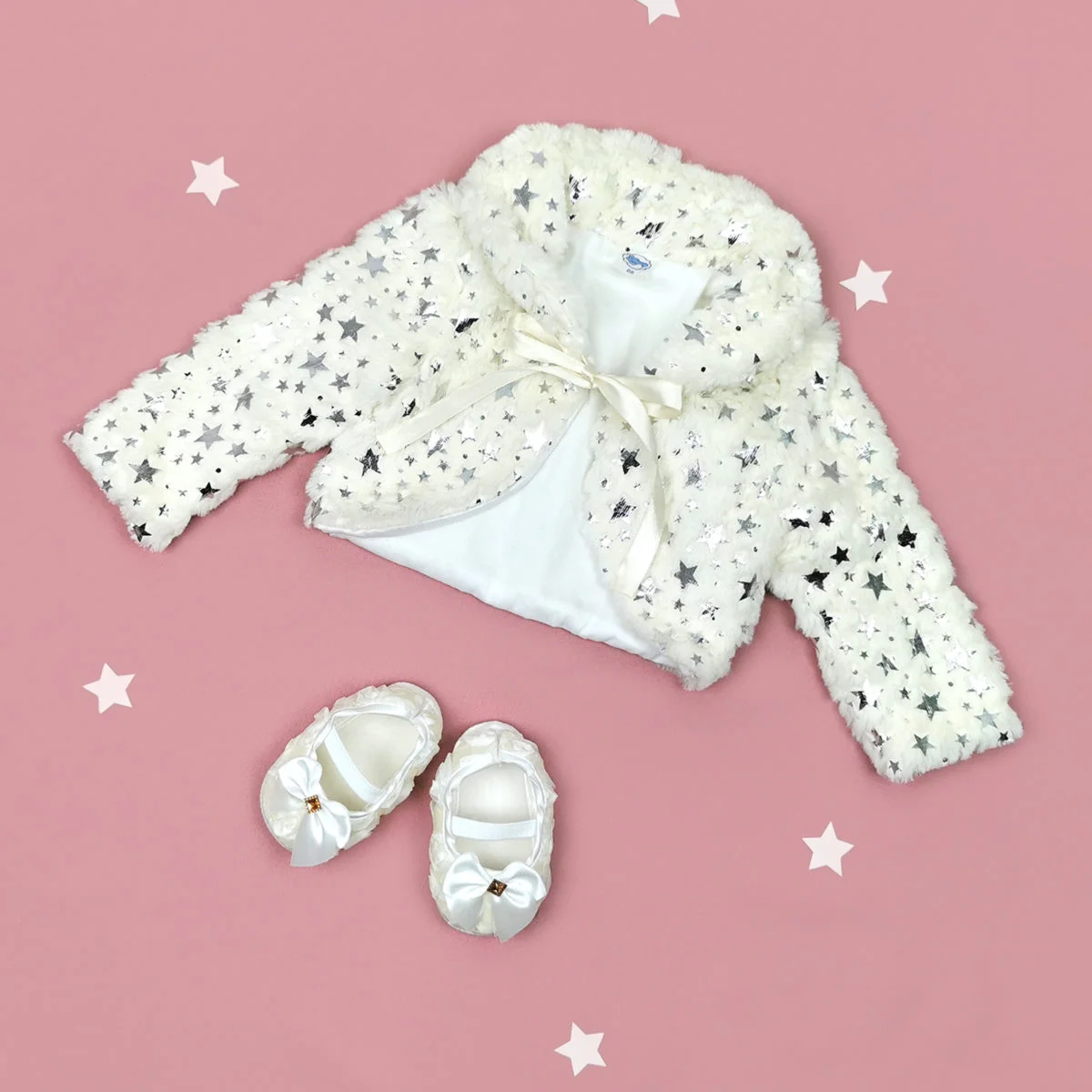 topla twinkle bundica u nježnoj boji vanilije