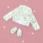 topla twinkle bundica u nježnoj boji vanilije