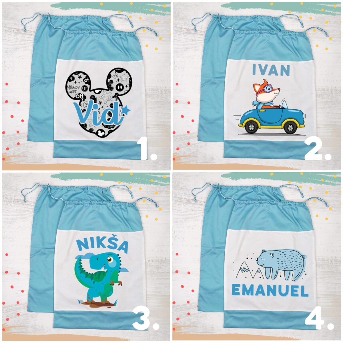 Vreća za posteljinu TIRKIZNA