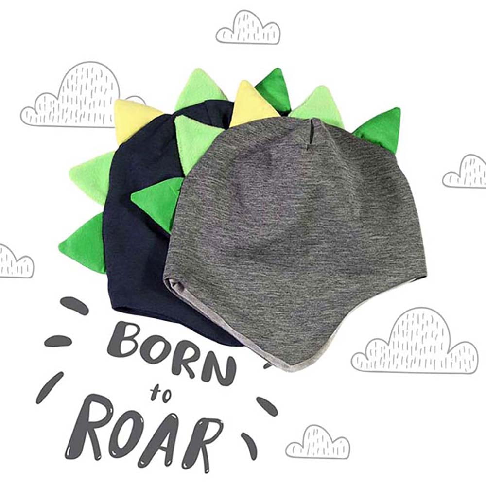 Kolekcija kapa s bodljama za bebe i dječake plava i siva